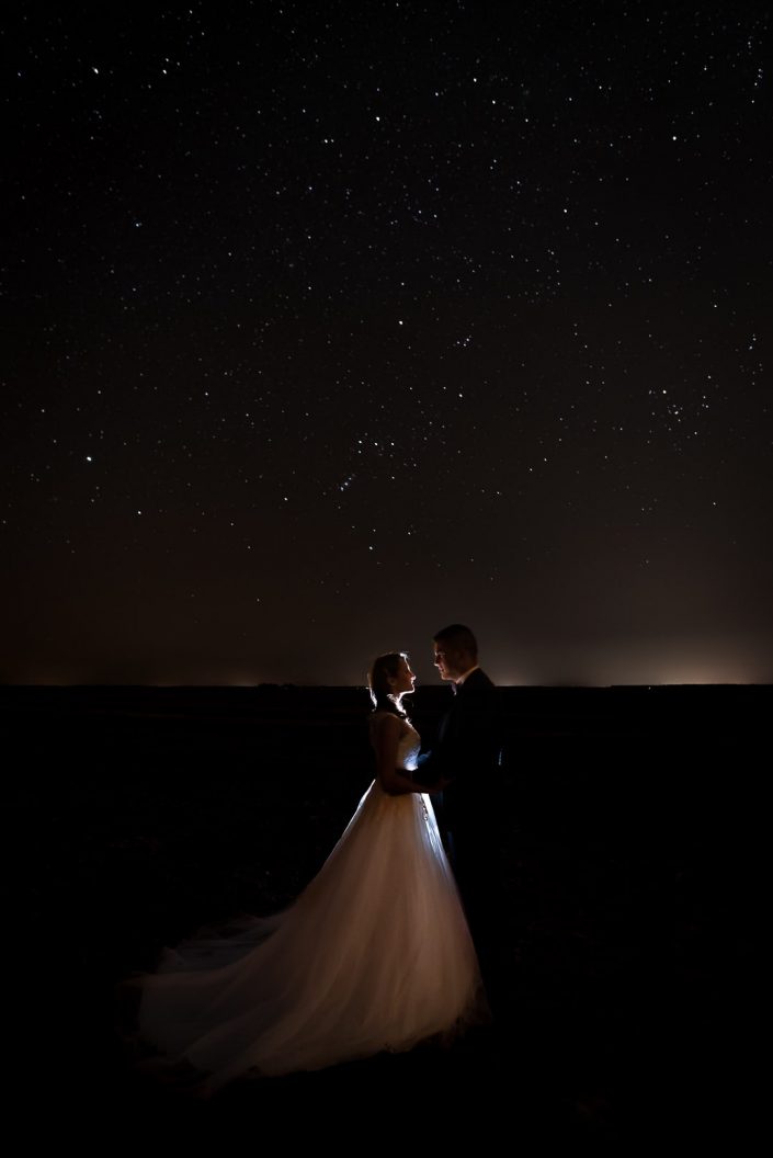Séance mariage sous un ciel étoilé